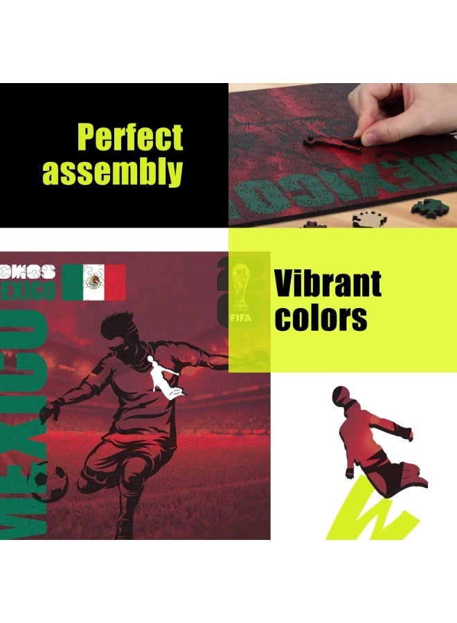 FIFA World Cup Official FIFA World Cup 2026 Wooden Puzzle – Mexico Play Football | Licensed Wooden Puzzle 14+ - Image 3
